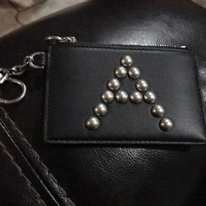 Tory Burch key chain card hold. Letter A